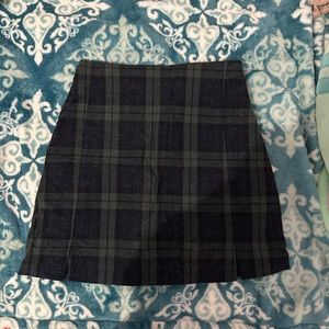 brandy plaid skirt